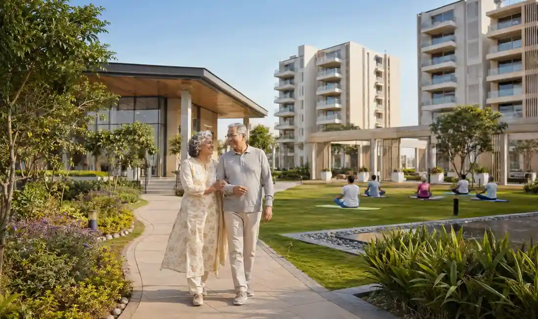 Luxury senior living community at J Estates Sohna